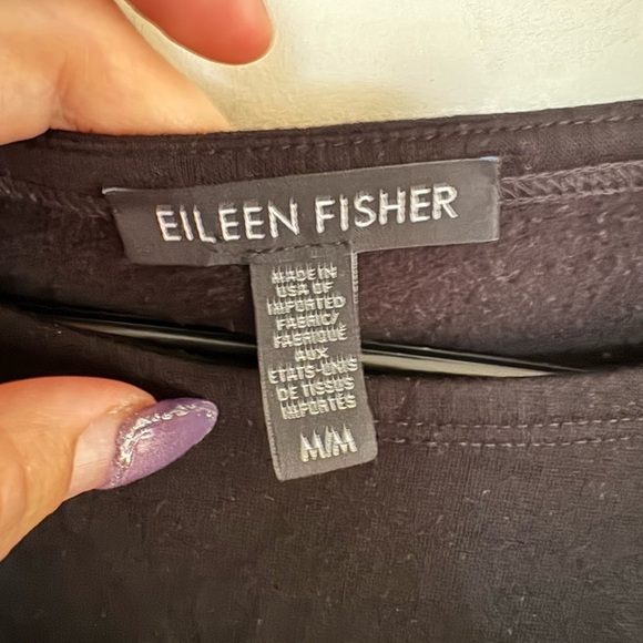 Eileen Fisher Black Long Sleeve Dress with pockets - medium - Picture 5 of 5